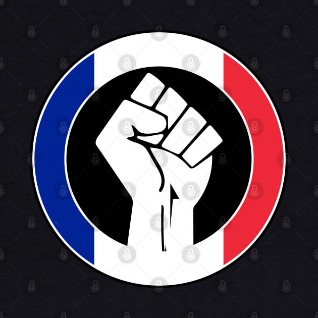 Black Lives Matter Fist Circled Flag France by aaallsmiles